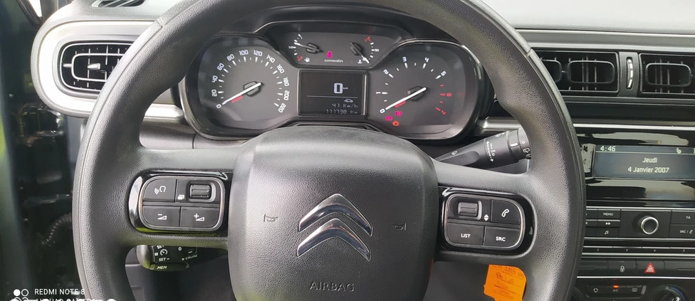 Citroen C3 cena 25999 przebieg: 111738, rok produkcji 2016 z Chodzież małe 529